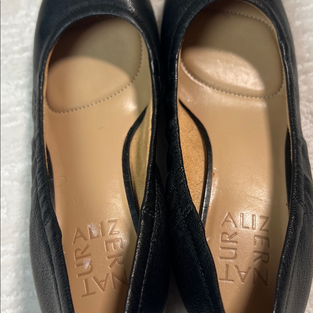 New! Naturalizer Adeline black leather block heel pumps 5 - Picture 8 of 8